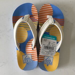 Boys Size 2 Reef Flip Flops - NWT